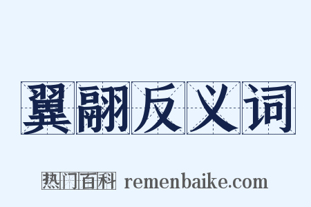 翼翮反义词是什么意思的图片